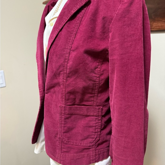 Caslon Women's Fuchsia Corduroy Blazer - Picture 2 of 6